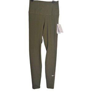 NWT Nike XS Womens Dri-Fit Olive Green High-Waisted Leggings Polyester & Spandex